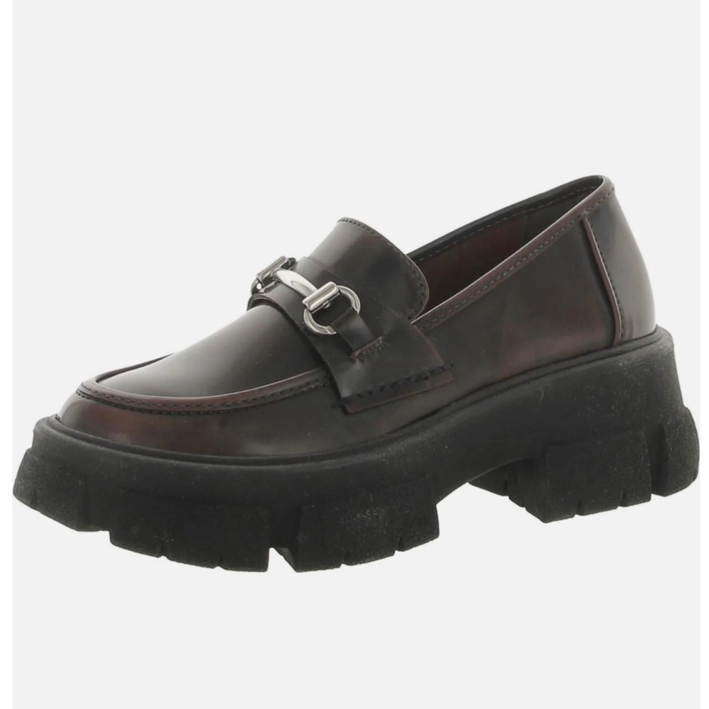 NWT Steve Madden Leather Platform Shoes Loafers